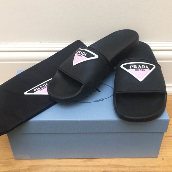 prada rubber slides
